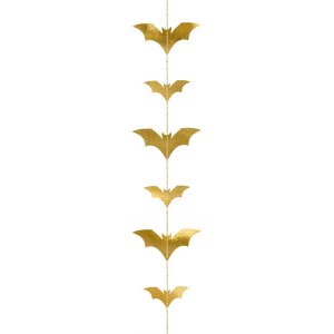 Girlang - Fladdermöss - Guldmetallic