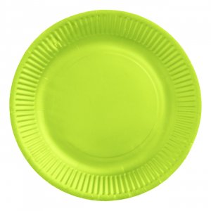Papptallrikar Limegröna 18 cm - 8-pack