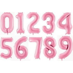 Sifferballong - Rosa - 86 cm