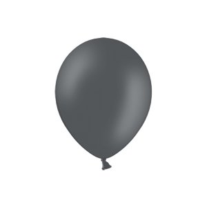 Miniballonger - Pastell - Premium 12 cm - Grå - 10-pack
