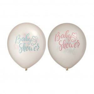 Ballonger - Baby shower - Blå/Rosa - 6-pack