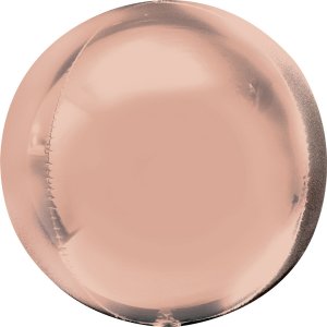 Folieballong - Klot - Roséguld