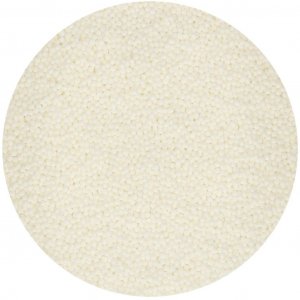 Små sockerpärlor/Nonpareils - Vit - FunCakes - 80g