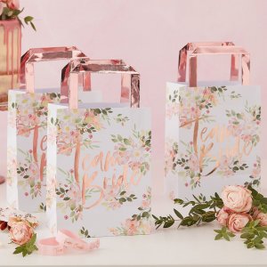 Presentpåsar - Floral Hen - 5 st