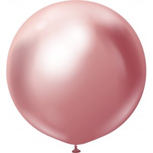 Ballonger enfärgade - Premium 90 cm - Pink Chrome - 2-pack