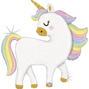 Folieballong - 123 cm - Glitter Unicorn