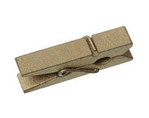 Små klädnypor - Guld - 12-pack