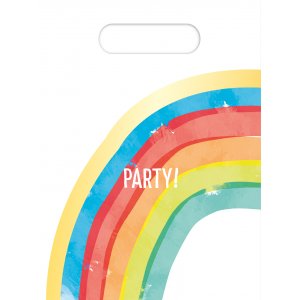 Fiskedammspåsar/Godispåsar - Rainbow Party - 6-pack
