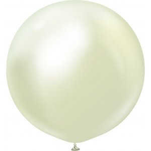 Ballonger enfärgade - Premium 90 cm - Green Gold Chrome - 2-pack