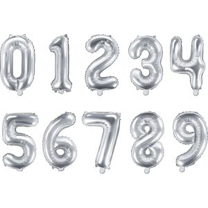 Sifferballong - Silver - 35 cm