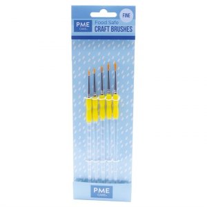 Dekorationspenslar för livsmedel - 5-pack - Tunna - PME