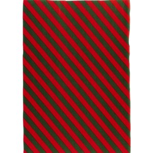 Presentpapper - Röd/Gröna ränder 70 cm x 10 m