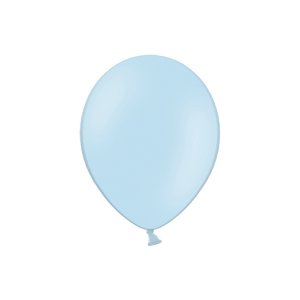 Miniballonger - Pastell - Premium 12 cm - Babyblå - 10-pack