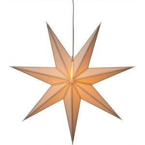 Julstjärna - NICOLAS 80 cm - Vit/Silver