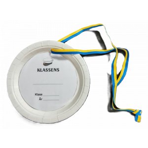 Studenthänge - Tallrik - Klassens - med band - 4-pack