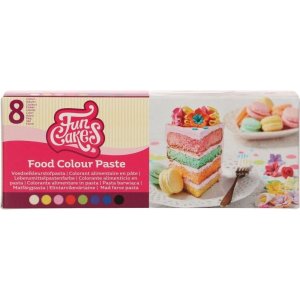 Ätbar pastafärg - Multipack - Funcakes - 8 st