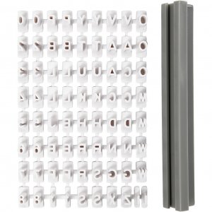Stämpel - Bokstäver & Siffror - 6mm