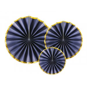 Pin Wheels - 3-pack - Marin/Guld