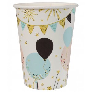 Pappmuggar - Balloon Party - 10-pack