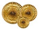 Dekorrosetter - Guld - 3-pack