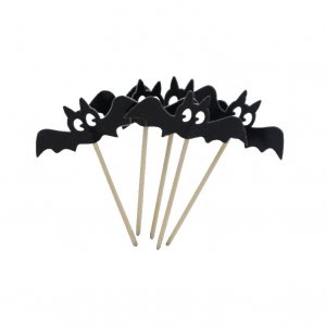 Cake Picks - Fladdermöss - 5-pack