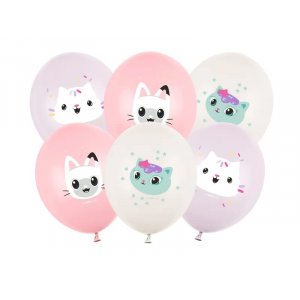 Pastellballonger - Gabby s Dollhouse - 6-pack