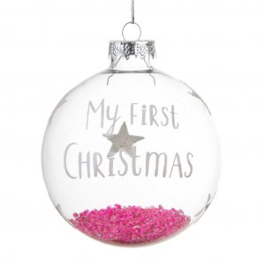 Julgranskula - Sass & Belle - My first christmas - Rosa
