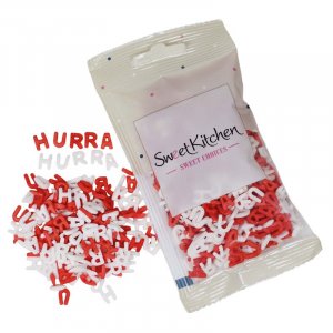 Strössel - Hurra - Rött & Vitt - SweetKitchen - 40g