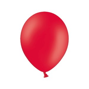 Pastellballonger - Premium 27 cm - Klarröd - 10-pack