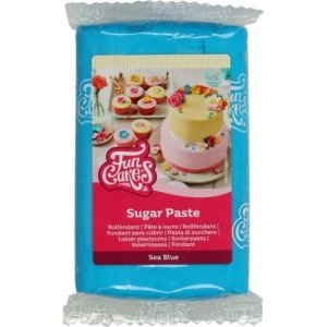 Sugarpaste/Sockerpasta - Sea Blue - Funcakes - 250 g