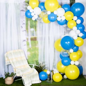 Ballongbåge - 5m - Blå/Gul
