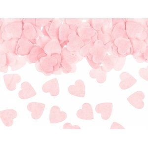 Konfetti - Hjärtan - Ljusrosa - 15 g