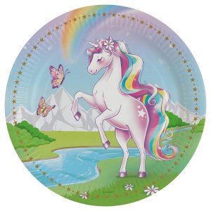 Papptallrik - Unicorn Dream - 8-pack