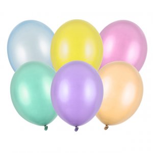 Metallicballonger - Premium 27 cm - Färgmix 100-pack