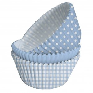 Muffinsformar - Ljusblå - 3 varianter - 60-pack