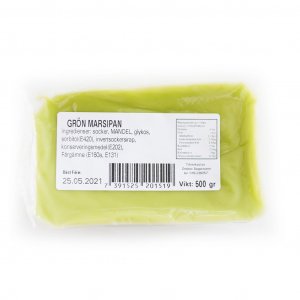 Marsipan - 500g - Grön