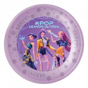 Återanvändbara tallrikar - K-Pop Demon Hunters - 21 cm - 4-pack