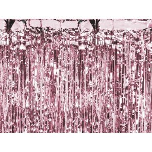 Draperi - Metallic - Roséguld - 2,5 x 0,9m