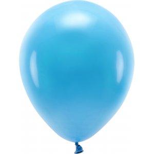 Enfärgade ballonger - Eco 30 cm - Turkos - 10-pack