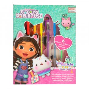 Gabby s Dollhouse - Aktivitetsbok med gelepennor