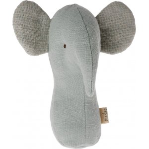 Skallra - Elefant Lullaby Friends - Maileg - Dusty Light Blue