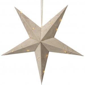 Julstjärna - Velvet - Beige