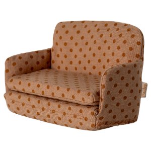 Bäddsoffa - Maileg - Brun med prickar