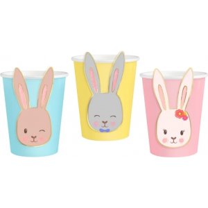 Pappmuggar - Kaninöron - 6-pack