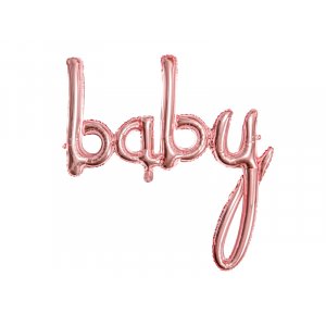 Folieballong - Baby - Roséguld