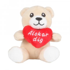 Plyschbjörn - Älskar Dig - 10 cm