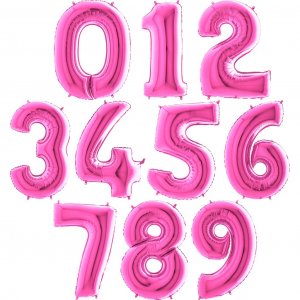Sifferballong - Rosa - 1 m