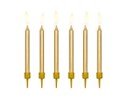 Födelsedagsljus - Guld - 6 cm - 6-pack