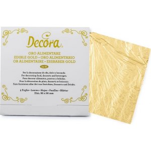Ätbart bladguld - Decora - 5-pack