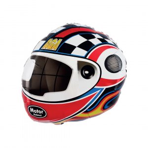 Folieballong - Racing - Hjälm - 51x53 cm